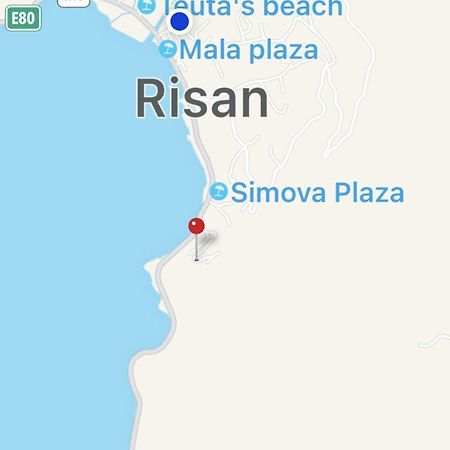 Apartments Sneza Risan Bagian luar foto
